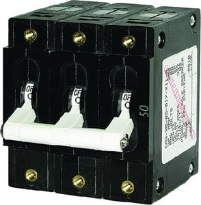 Blue Sea Systems 7270 Triple Pole AC Circuit Breaker: 250 Amp: White