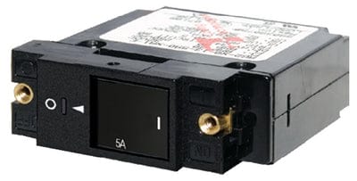 Blue Sea A-Series Flat Rocker Circuit Breaker: Single Pole Flat: 5 amps