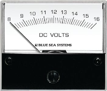 Blue Sea Systems 8003 DC Analog Voltmeter - 8-16V DC