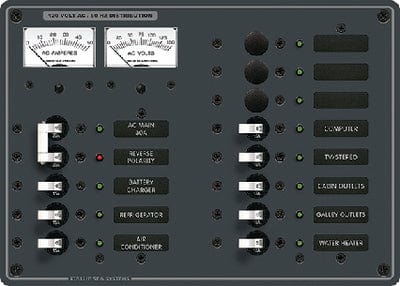Blue Sea Systems AC Main Branch Circuit Breaker Panel: Main + 11