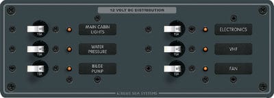 Blue Sea Systems 8096 DC 6 Position Circuit Breaker Panel