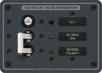 Blue Sea Systems AC Residual Current Circuit Breaker Panel: Main