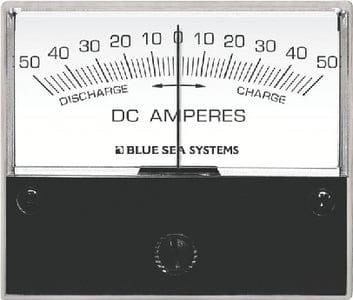 Blue Sea Systems 8252 DC Analog Ammeter - 50 -0-50A With Shunt