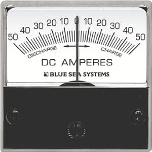 Blue Sea Systems 8041 DC Analog Ammeter - 50A-0-50A with Shunt