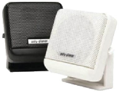 Poly-Planar MB41B Waterproof VHF Extension Speakers Surface Mount 10W 4-5/8" x 4-5/8": Black