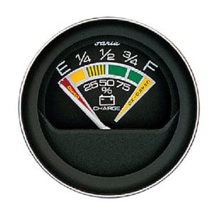 Faria Coral Black 2" Voltmeter Gauge (10-16 VDC)