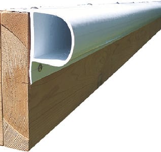 Dock Edge 1001F Air Cushion™ Single "P" Profile: White: 8'