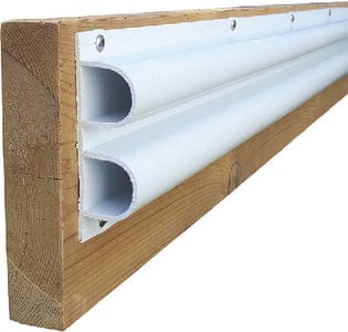 Dock Edge 1002F Air Cushion™ Double "D" Profile: White: 8'