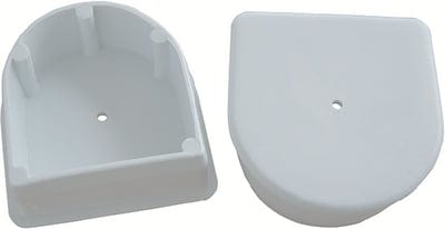 Dock Edge 1026F Large Air Cushion™ End Plugs: White: 2/pk