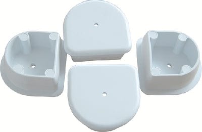 Dock Edge 1027F Small Air Cushion™ End Plugs: White: 4/pk