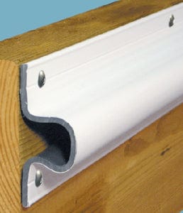 Dock Edge 1133F "C" Guard Economy Dock Bumper: 6' White: 4/case