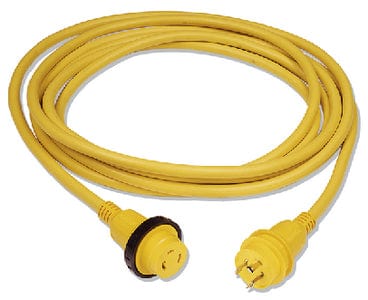 Marinco 199117 30A/125V Powercord Plus<sup>®</sup> ShorePower Cordset w/LED: 25' Yellow