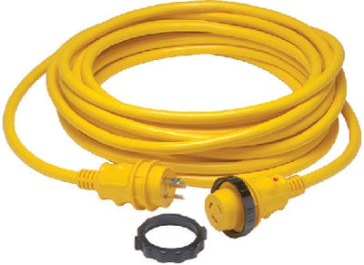 Marinco 199119 30A/125V Powercord Plus<sup>®</sup> ShorePower Cordset w/LED: 50' Yellow
