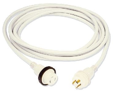 Marinco 199120 30A/125V Powercord Plus<sup>®</sup> ShorePower Cordset w/LED: 50' White
