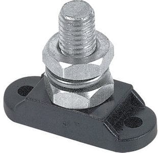 Insulated Stud 3/8" Black