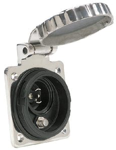 Marinco PH6592TV-SS Stainless Steel Phone and Cable TV Inlet