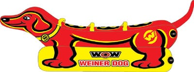 WOW 191010 Weiner Dog Towable: 1-3 Riders