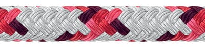 Samson 435028405030 XLS3 Yacht Braid: 7/16" (11mm) x 500': White w/Red Tracer