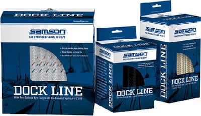 Samson 604024301061 Harbormaster™ Dock Lines: 3/8" x 10': Gold/White