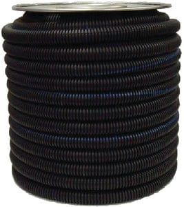Pico 0515226 Flame Retardant V2 Convoluted Split Loom: Black: 1/2" x 100'