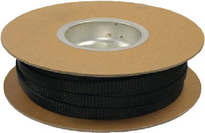 Pico 08407026 Expandable Braided Loom: Black: 3/4" - 1-1/4" x 100'
