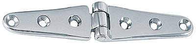 8" Strap Hinges Chrome Plated Brass: Pr.