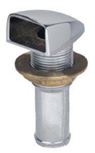 Chrome Plated Brass Gas Tank Vent F-5/8 Hos