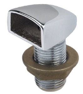 Chrome Plated Brass Gas Tank Vent F-1/2 Pip