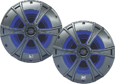 Dual Audio 6.5" 2-Way Marine Speakers With Illuminite™ LED Lighting: 1 pr.
