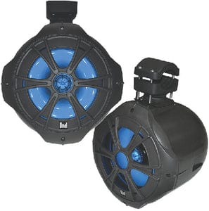 Dual Audio 2-Way Wakeboard Tower Speakers w/Illuminite™ LED Lighting: 1 pr.
