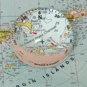 Weems & Plath WAP000515 Crystal Magnifier w/Compass Rose