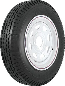 Loadstar Bias Tire and Wheel (Rim) Assembly 530-12 5 Hole 6 Ply