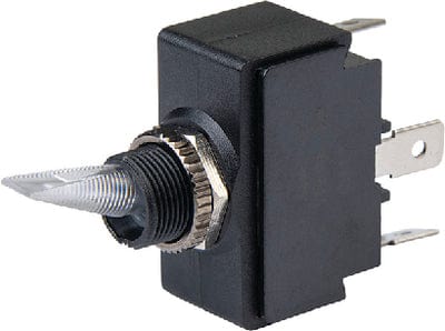 BEP 1001908 Illuminated Toggle Switch: Off-On: SPST: #6?32 Screw Terminals: Illuminated Red