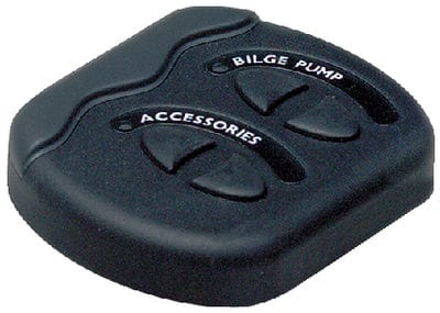 Marinco Contour Generation II Sprayproof Switch Panel With Fuse(s) - Black