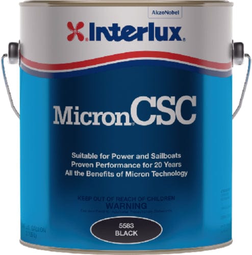 Interlux 5583QTCA Micron CSC Bottom Paint, Black QT