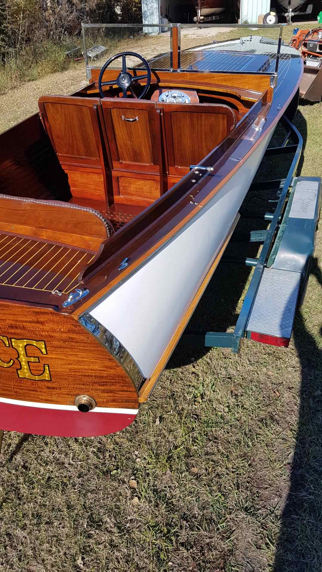 1930 W.J. JOHNSON 22' LONG DECK LAUNCH
