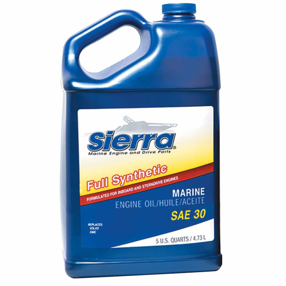 Sierra Full Synthetic Marine Engine Oil - 4.73L SAE 30