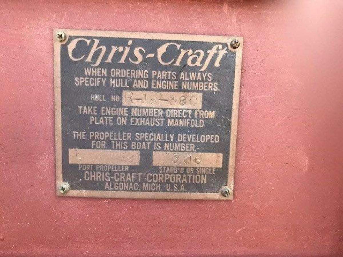 Classic Wooden Boat for Sale - 1950 CHRIS-CRAFT 18' RIVIERA