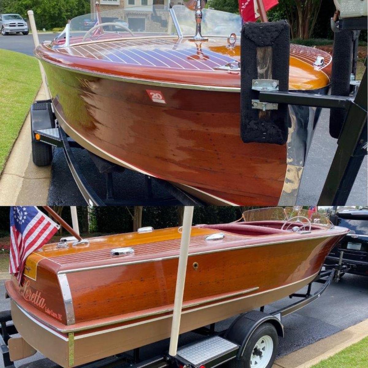 Classic Wooden Boat for Sale - 1951 CHRIS-CRAFT 18' RIVIERA
