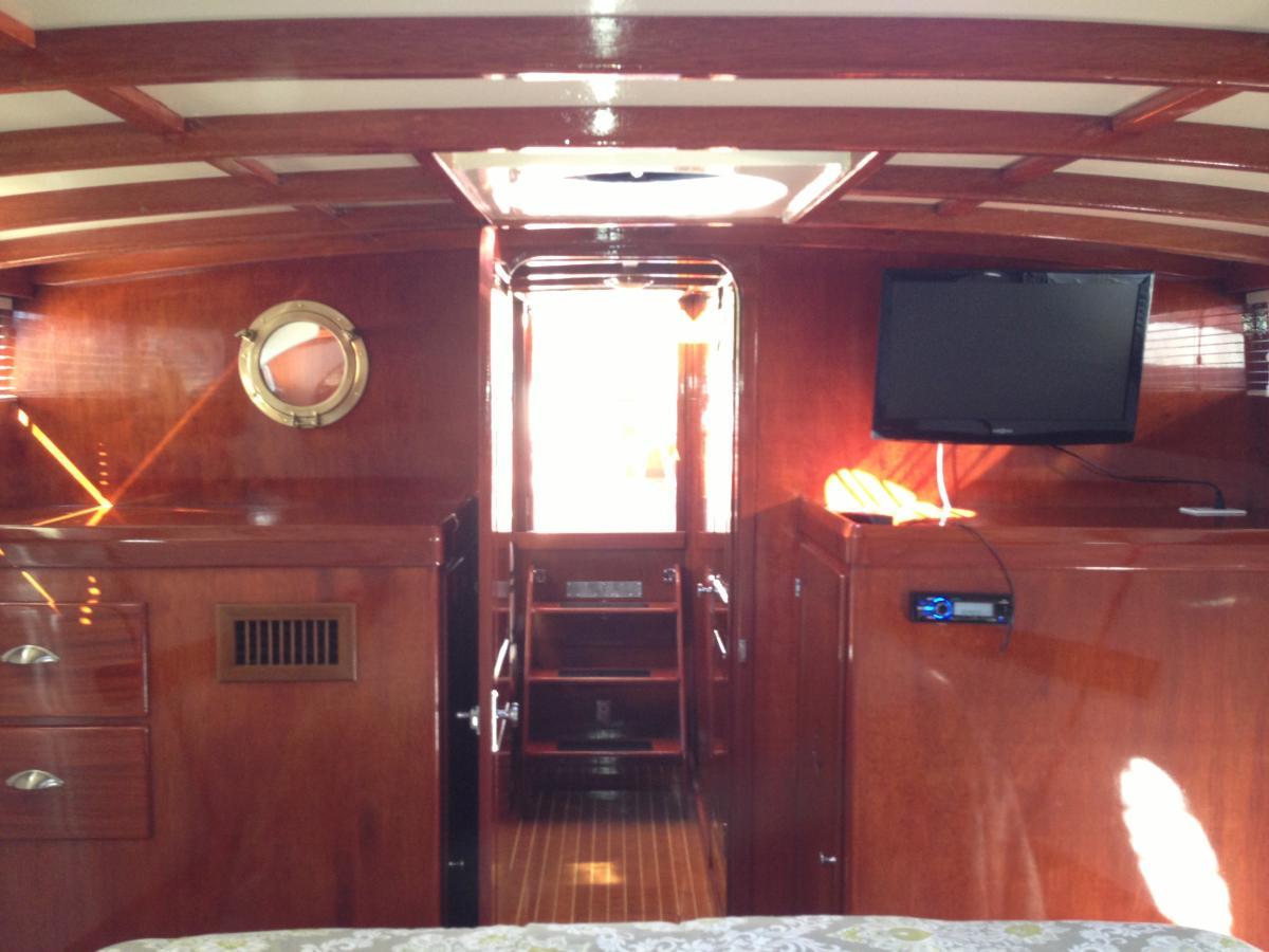 Classic Wooden Boat for Sale - 1957 CHRIS-CRAFT 40' SEA SKIFF SEMI-ENCLOSED CRUISER