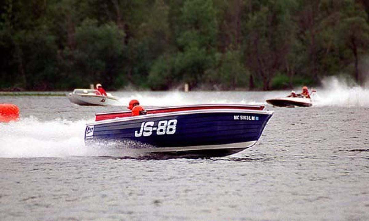 Classic Wooden Boat for Sale - 1976 J&S FIBERGLASS - JERSEY SPEED SKIFF - HULL #JS-88