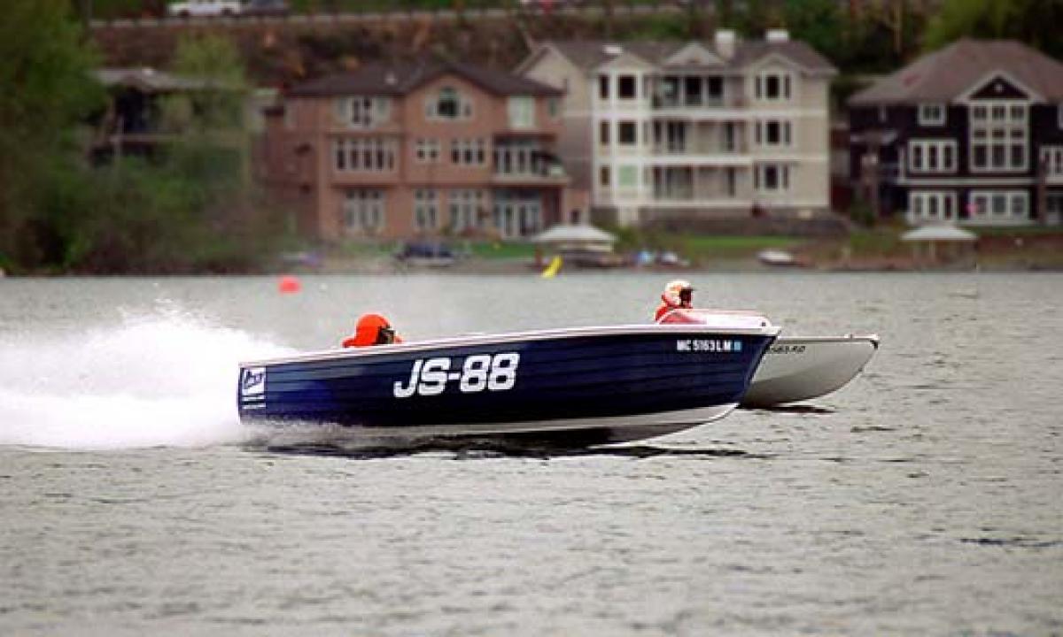 Classic Wooden Boat for Sale - 1976 J&S FIBERGLASS - JERSEY SPEED SKIFF - HULL #JS-88