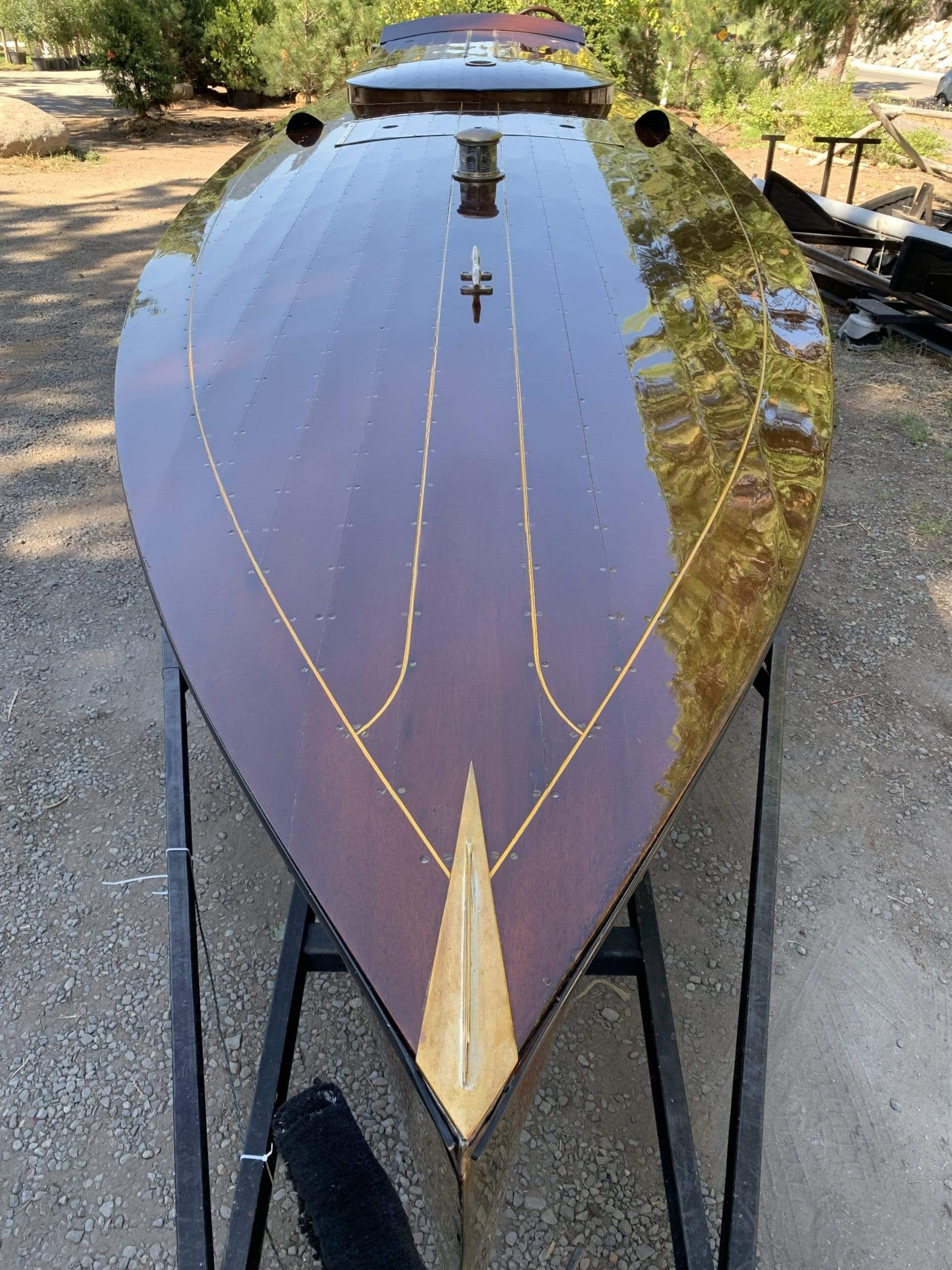 Classic Wooden Boat for Sale - 1996 Brown & Bassett 33' Gentleman's Racer - 600hp Rolls-Royce Meteor V-12