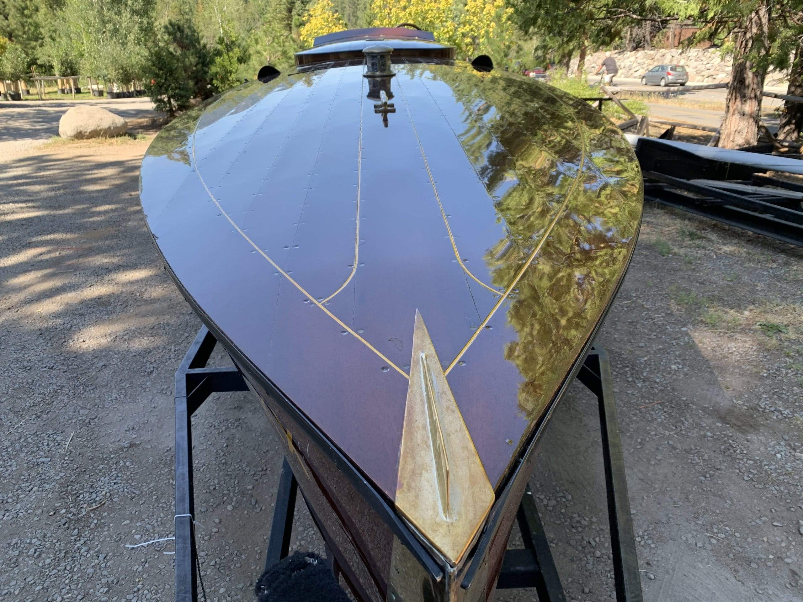 Classic Wooden Boat for Sale - 1996 Brown & Bassett 33' Gentleman's Racer - 600hp Rolls-Royce Meteor V-12