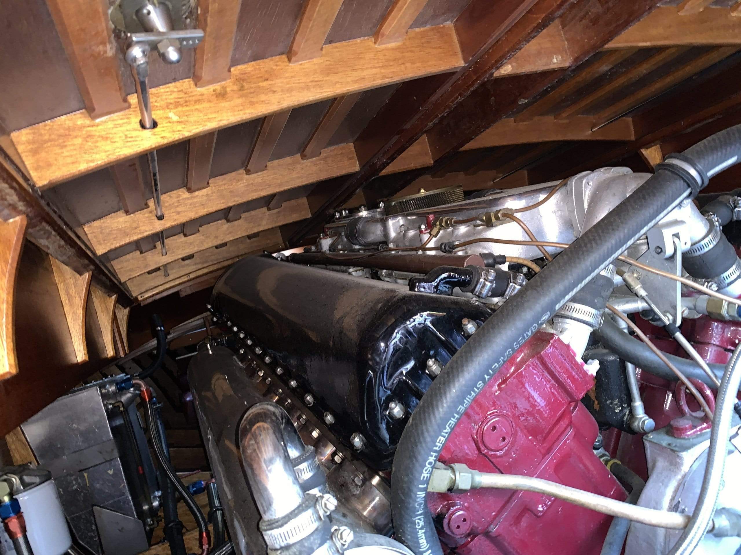 Classic Wooden Boat for Sale - 1996 Brown & Bassett 33' Gentleman's Racer - 600hp Rolls-Royce Meteor V-12