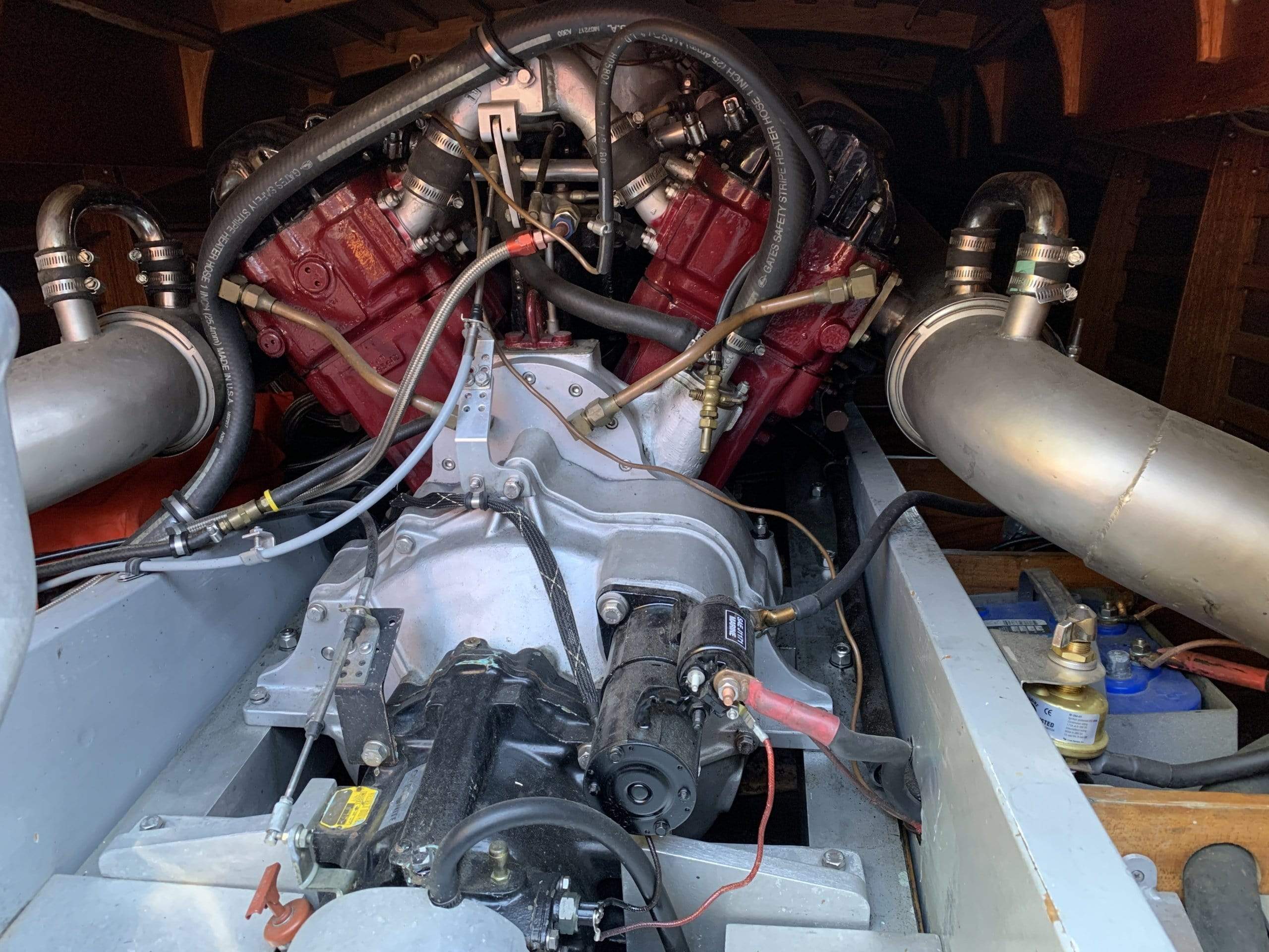 Classic Wooden Boat for Sale - 1996 Brown & Bassett 33' Gentleman's Racer - 600hp Rolls-Royce Meteor V-12