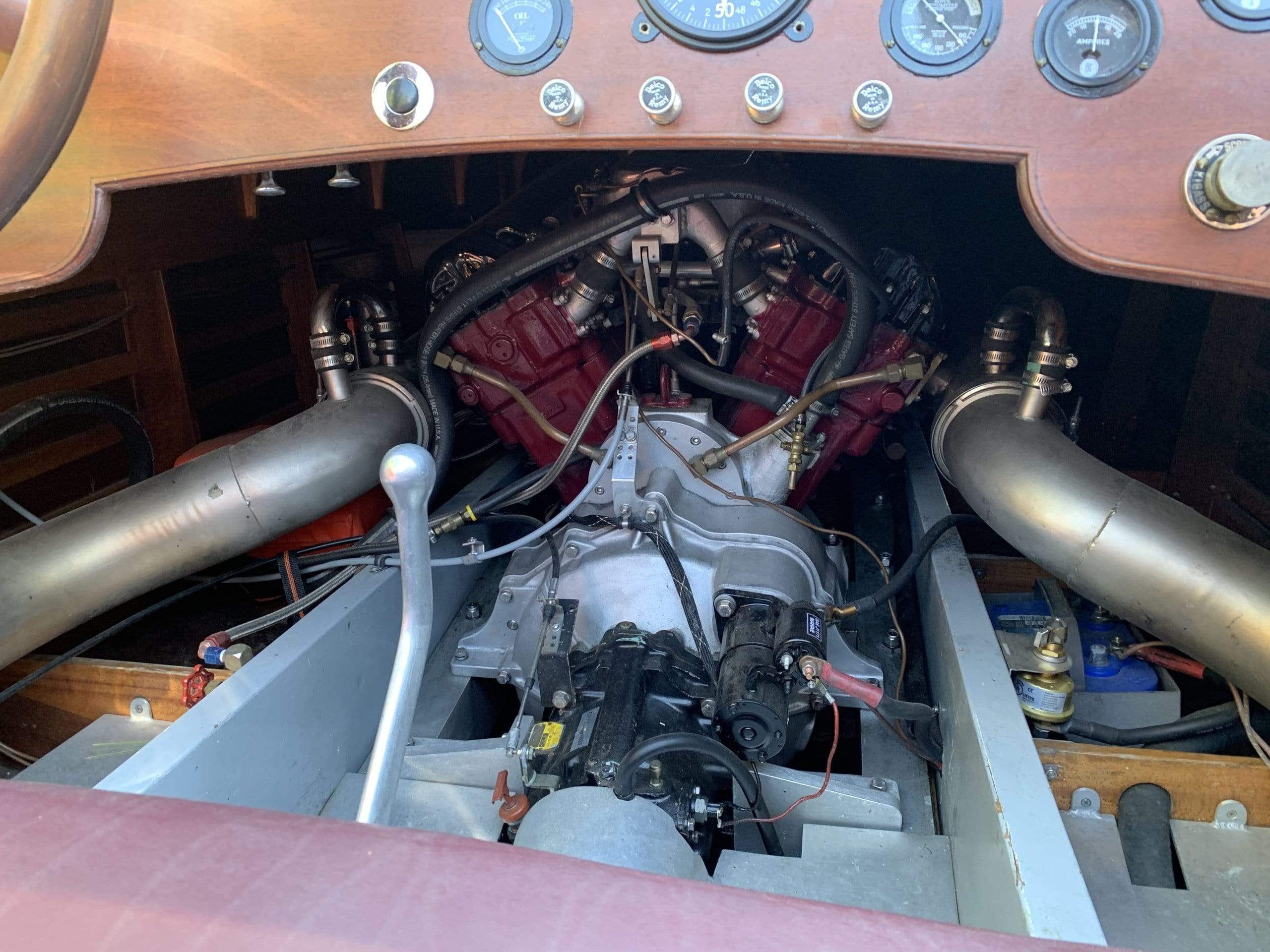 Classic Wooden Boat for Sale - 1996 Brown & Bassett 33' Gentleman's Racer - 600hp Rolls-Royce Meteor V-12