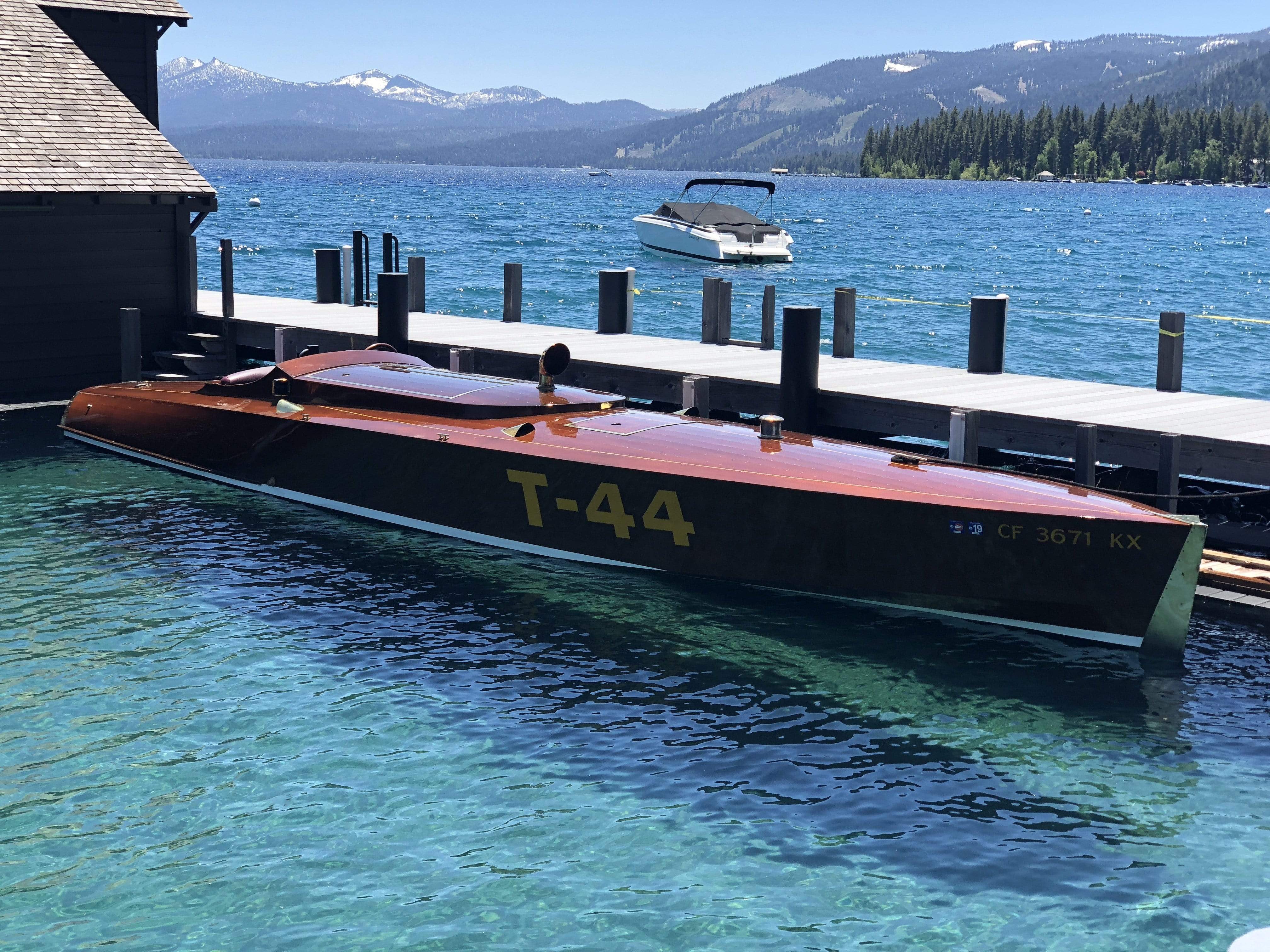 Classic Wooden Boat for Sale - 1996 Brown & Bassett 33' Gentleman's Racer - 600hp Rolls-Royce Meteor V-12