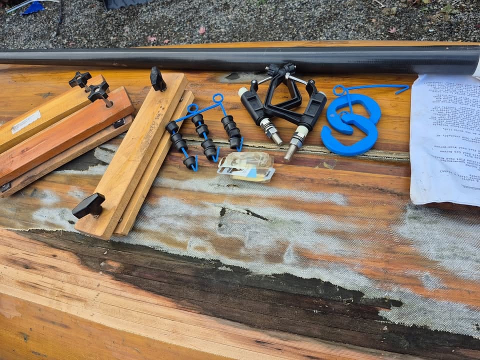 CUSTOM BUILT CEDAR STRIP ROWING SKIFF