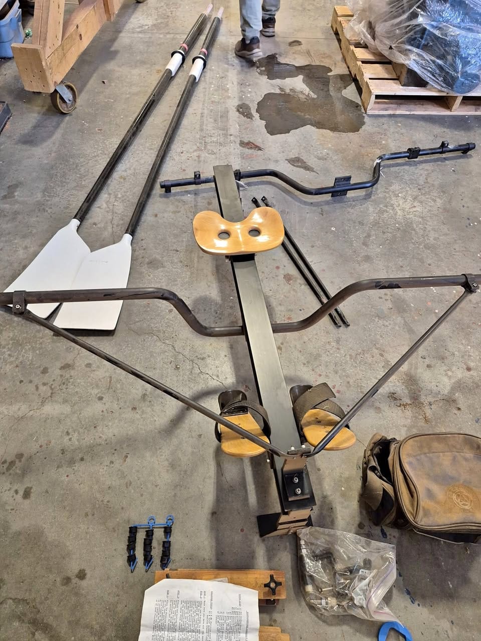 CUSTOM BUILT CEDAR STRIP ROWING SKIFF